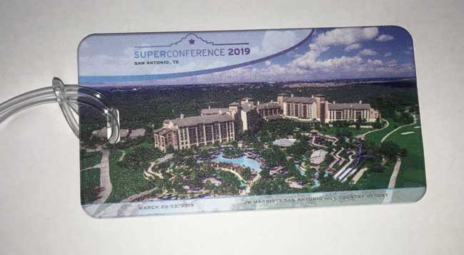 SuperConference 2019 Luggage Tag
